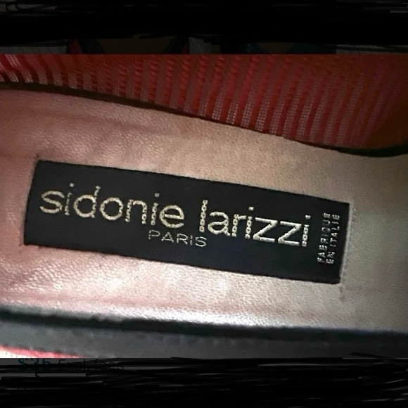 Vintage 80s rare designer shoes catwalk Paris / ladybug black and red - Picture 10 of 11